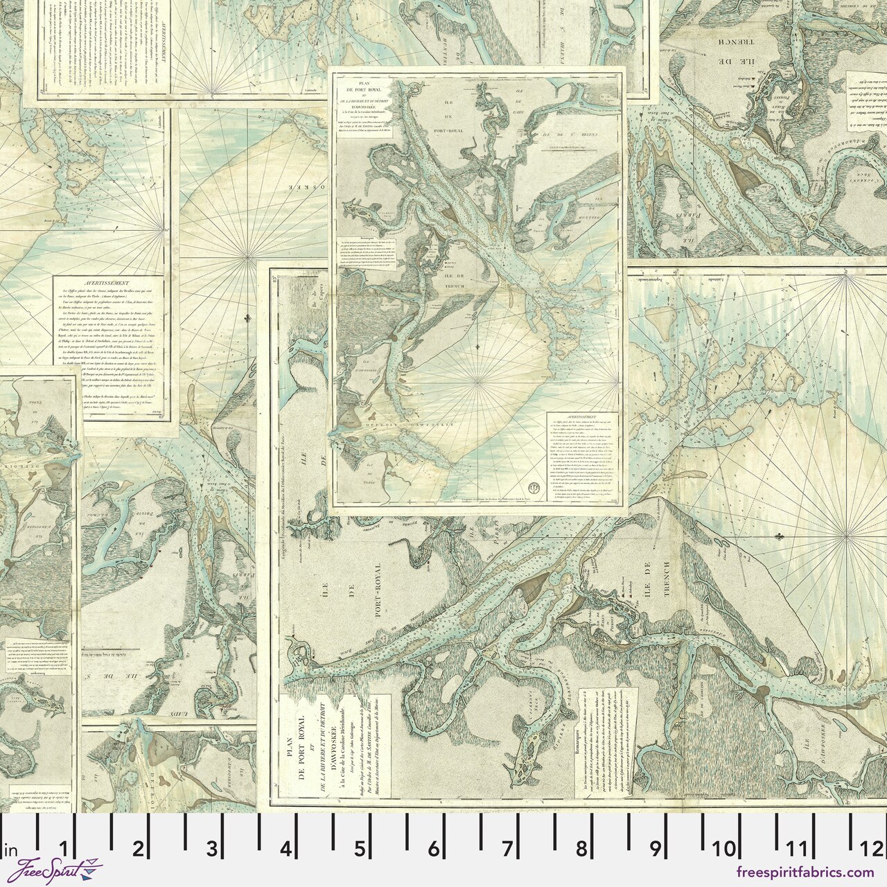 Map in Teal (pwth273.teal) | Eclectic Elements Palette in Teal | Tim Holtz | Free Spirit